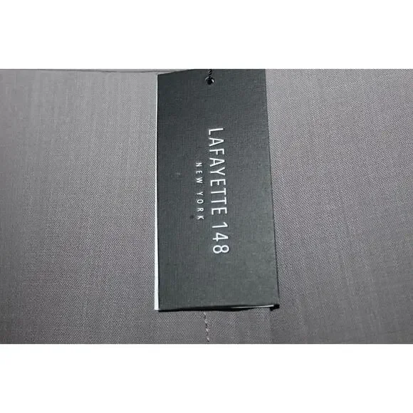 NWT Lafayette148 Trouser Wide Leg Pants Wool Blend Soapstone Size 14 H10126 - Picture 5 of 11